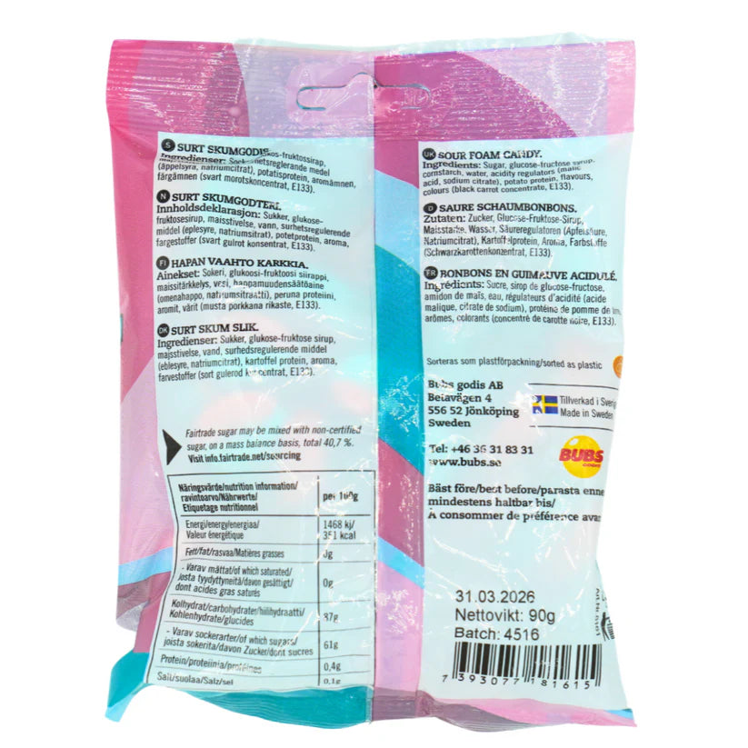 BUBS Raspberry Blueberry Ovals Mini 90g