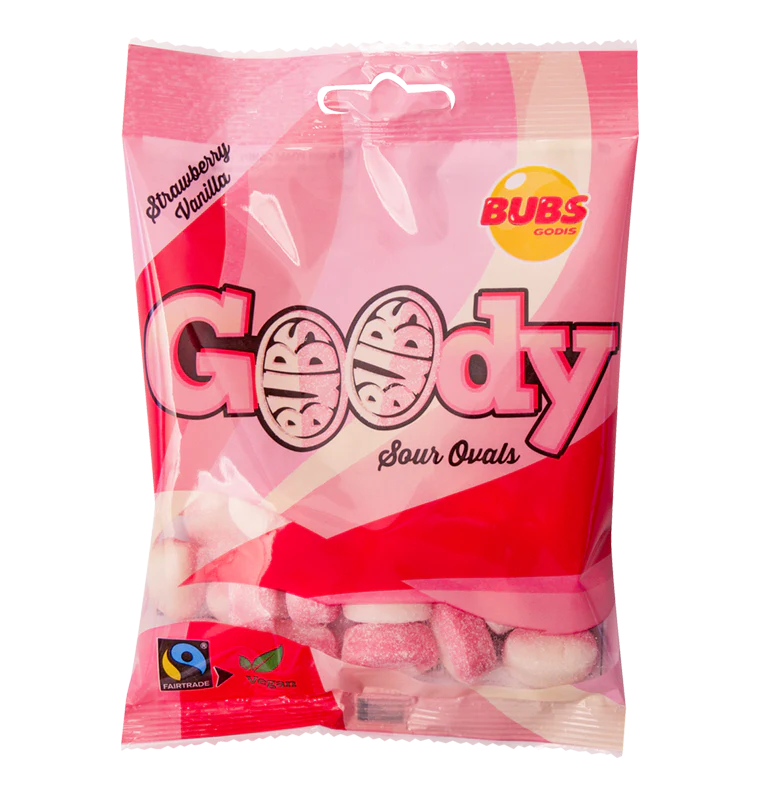 BUBS Strawberry Vanilla Ovals Mini 90g