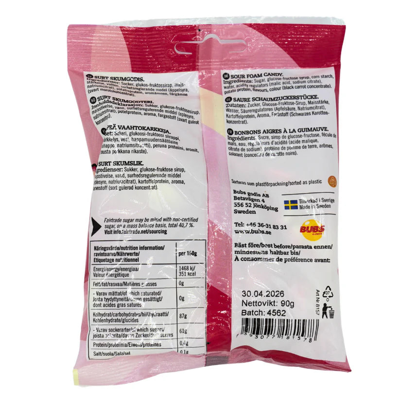 BUBS Strawberry Vanilla Ovals Mini 90g